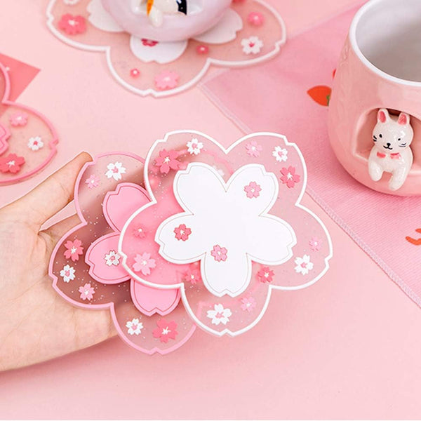 Cherry Blossom Coaster Set