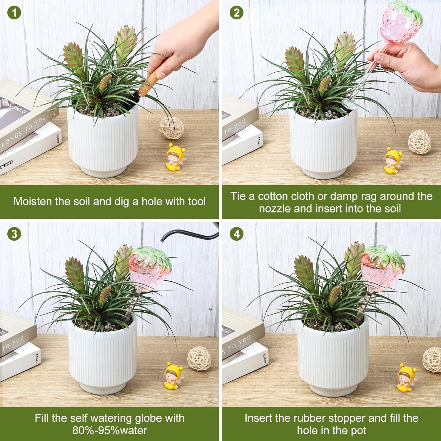 Strawberry Plant Watering Globes